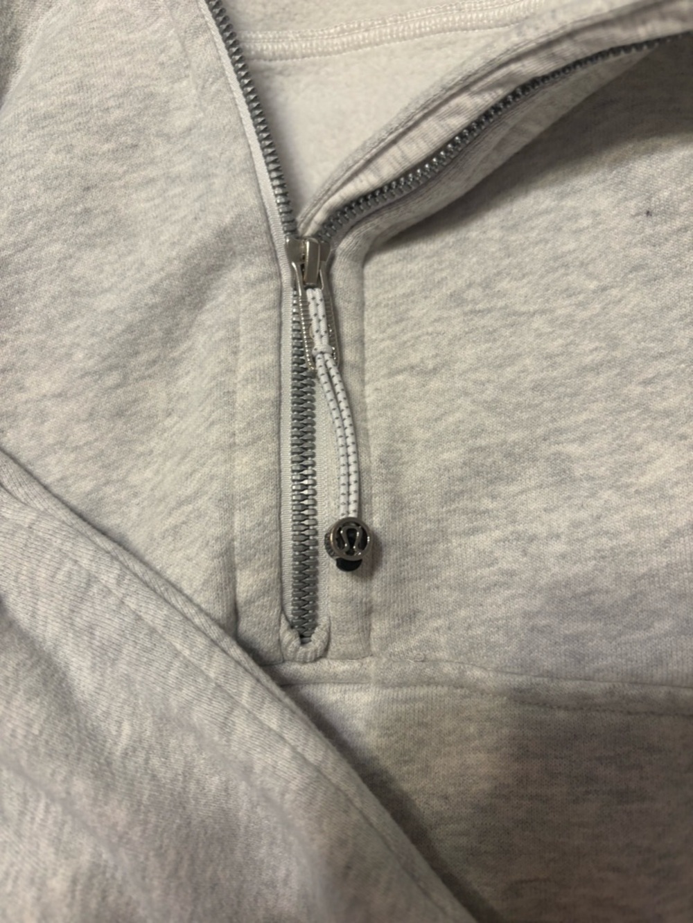 lululemon athletica Heathered Light Gray Scuba Hoodie - Picture 4 of 6